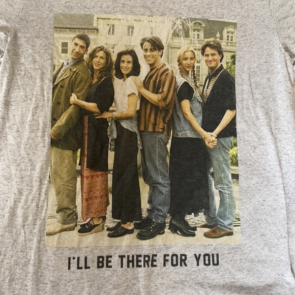 FRIENDS "I'll Be There For You" Gray TShirt Size Small - Picture 2 of 8